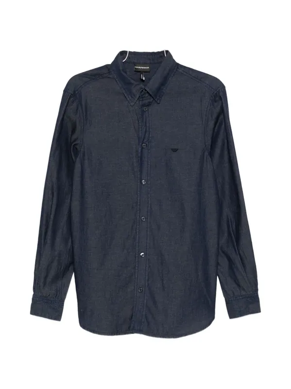 Denim Cotton Shirt - Emporio Armani Capsule