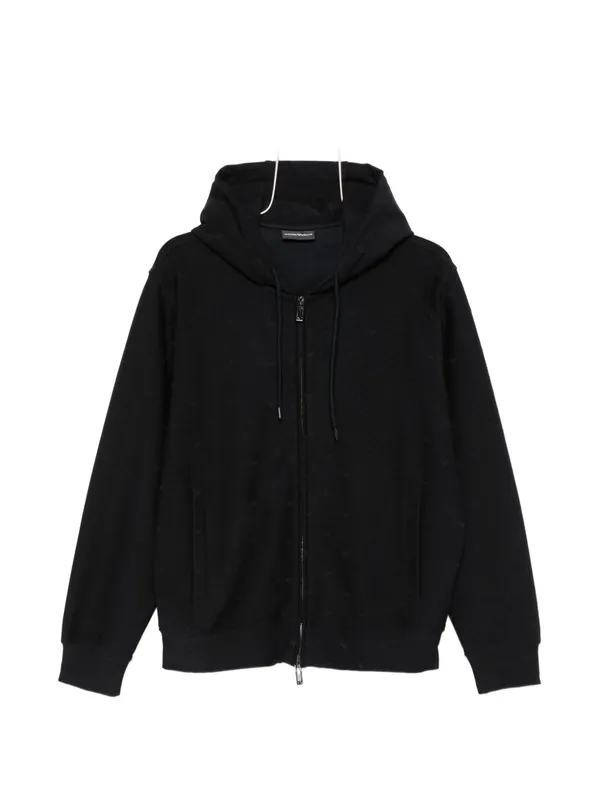 Cotton Blend Hoodie - Emporio Armani