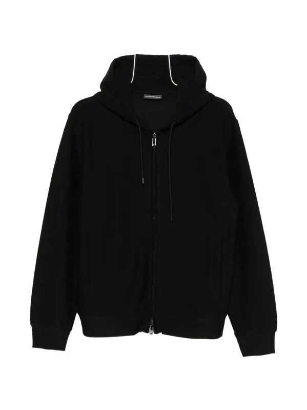 Cotton Blend Hoodie - Emporio Armani