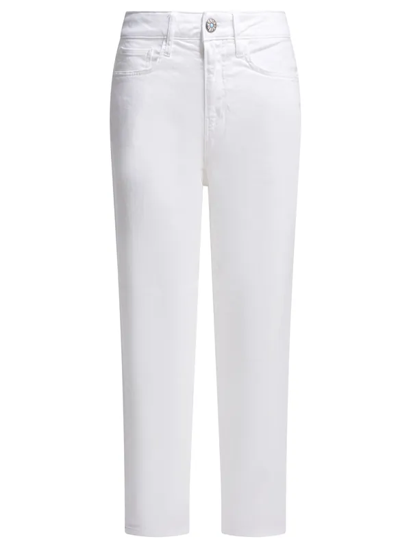 Arch Drill Stretch Jeans White - Shaft Jeans