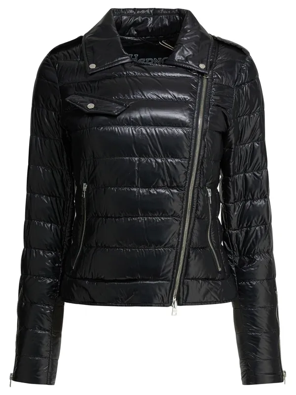 Ultra Light Nylon Bomber Jacket Jackets And Coats Black - Herno