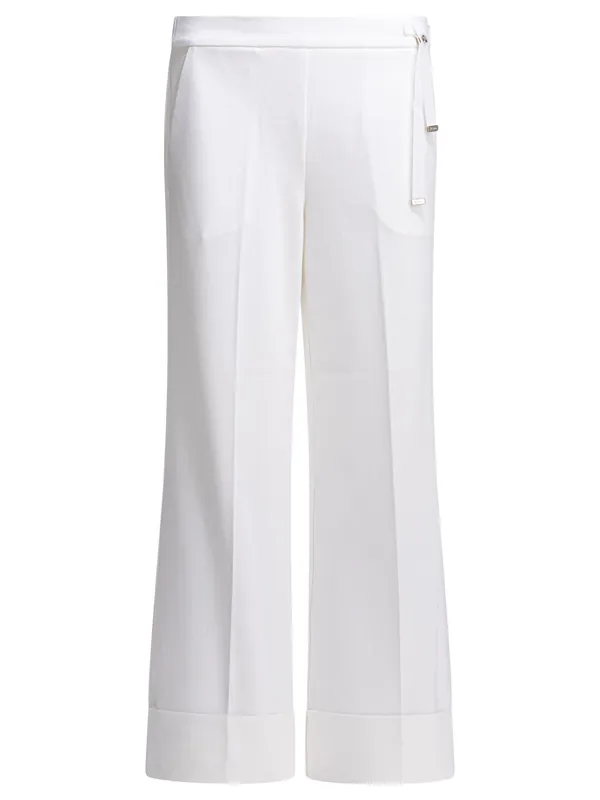 Casual Cotton Pants Trousers White - Herno