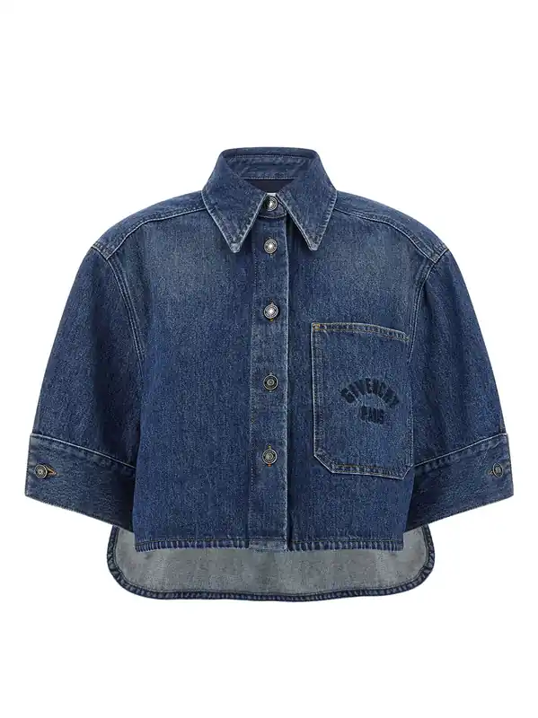Denim Shirt Shirt And Blouse Blue - Givenchy