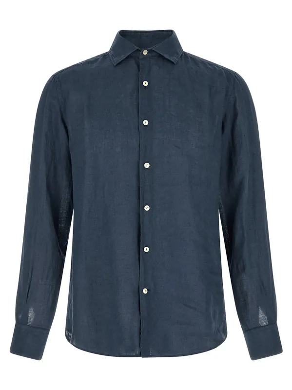 Pamplona Shirt And Blouse Blue - Mc2 Saint Barth