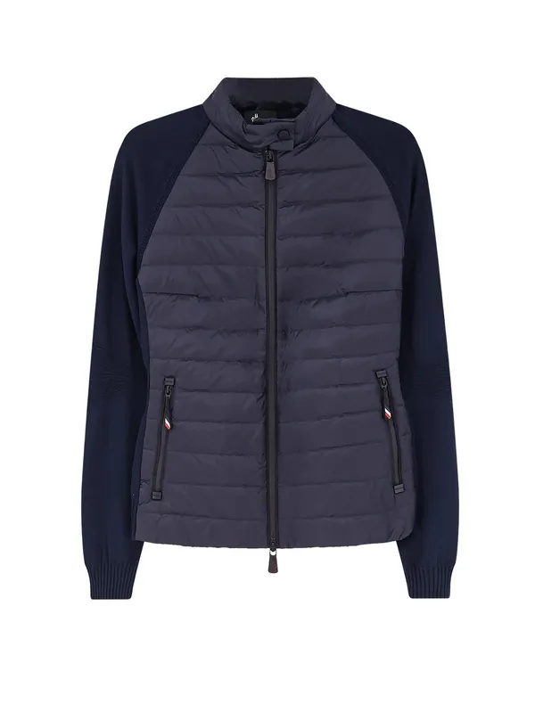 Padded Stretch Viscose Blend Cardigan - Moncler Grenoble