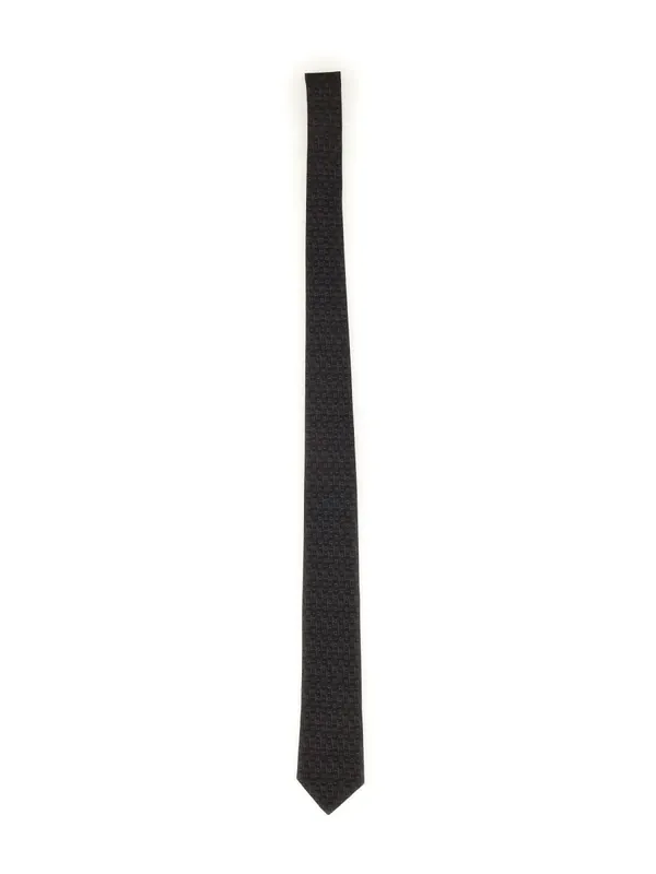 Gancini Jacquard Tie - Ferragamo