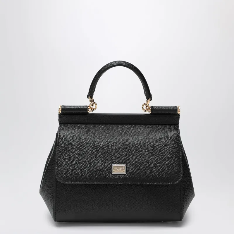 Medium Black Sicily Hand Bag - Dolce & Gabbana