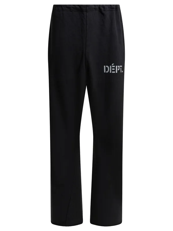 Sports Pants With Logo Trousers Black - Gallery Dept.