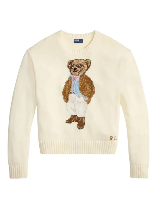 Polo Bear Cotton Crewneck Jumper - Polo Ralph Lauren