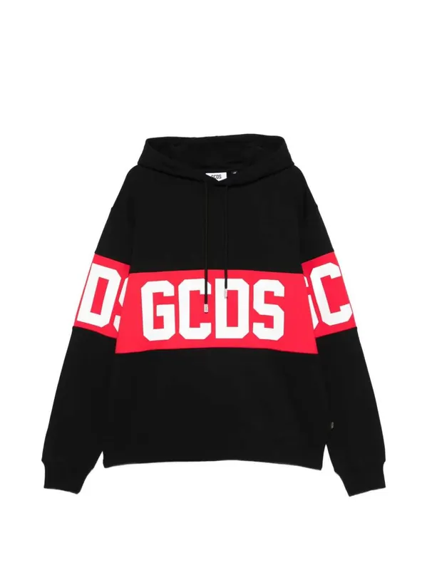 Striped Hoodie With Logo - GCDS