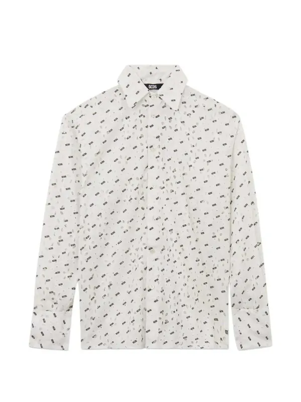Floral Embroidered Shirt - GCDS