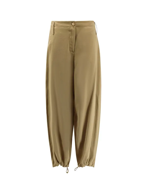 Modal Trousers With Drawstring Detail - Alysi