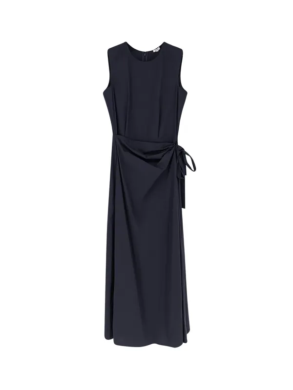 Cotton Blend Long Dress - Aspesi