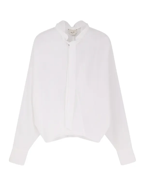Cotton Shirt With Bow - Alysi