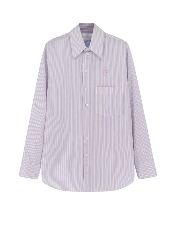 Kim Striped Cotton Shirt - Seafarer