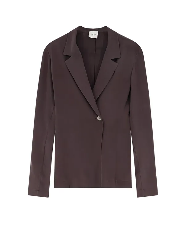 Loose Silk Blazer - Alysi