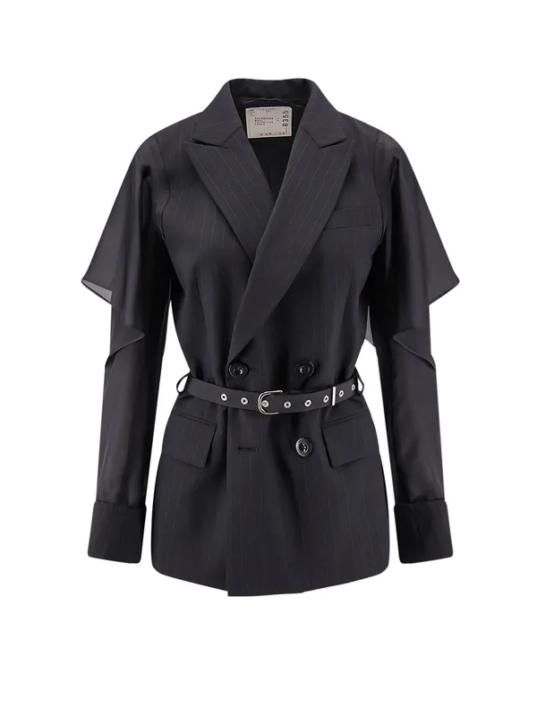 Chalk Stripe Blazer - Sacai