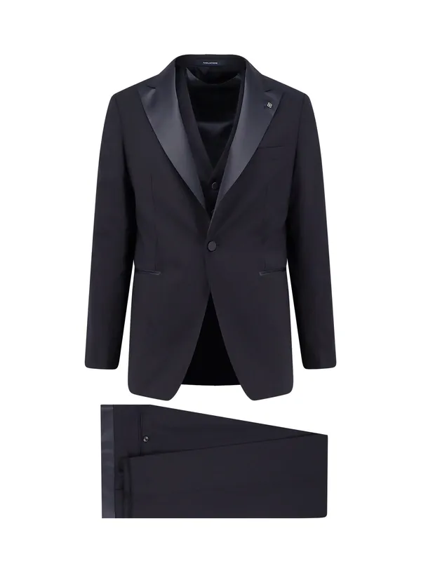 Virgin Wool Tuxedo With Vest - Tagliatore