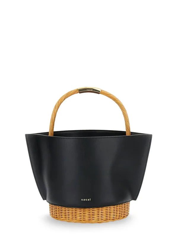 Leather Crossbody Bag With Logo On The Front - Sacai