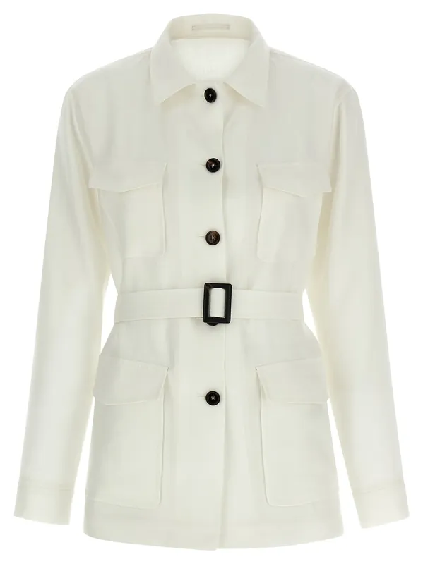 J-Lauren Puffer Jackets White