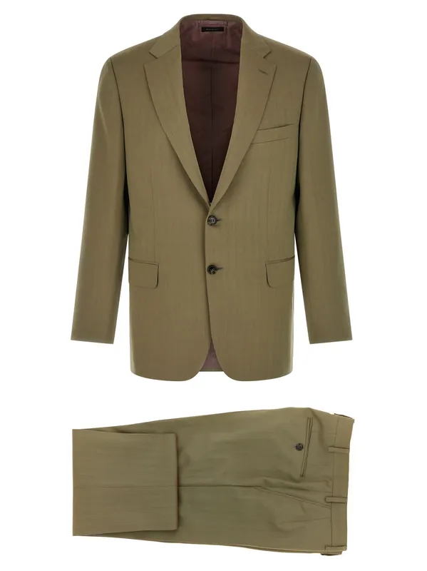 Brunico Suits Green - Brioni