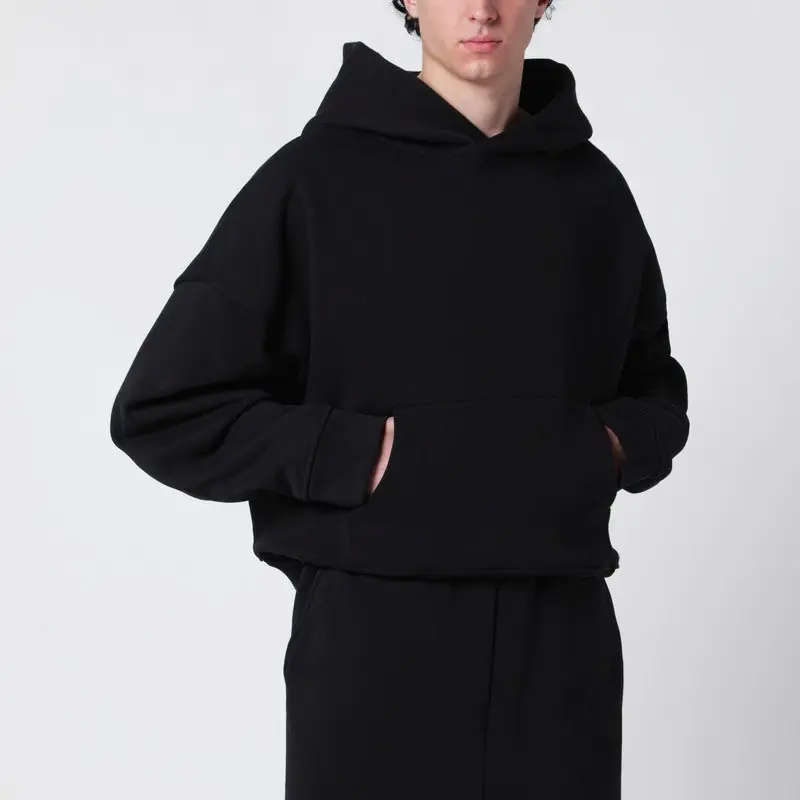 Black Cotton Sweatshirt - Entire Studios