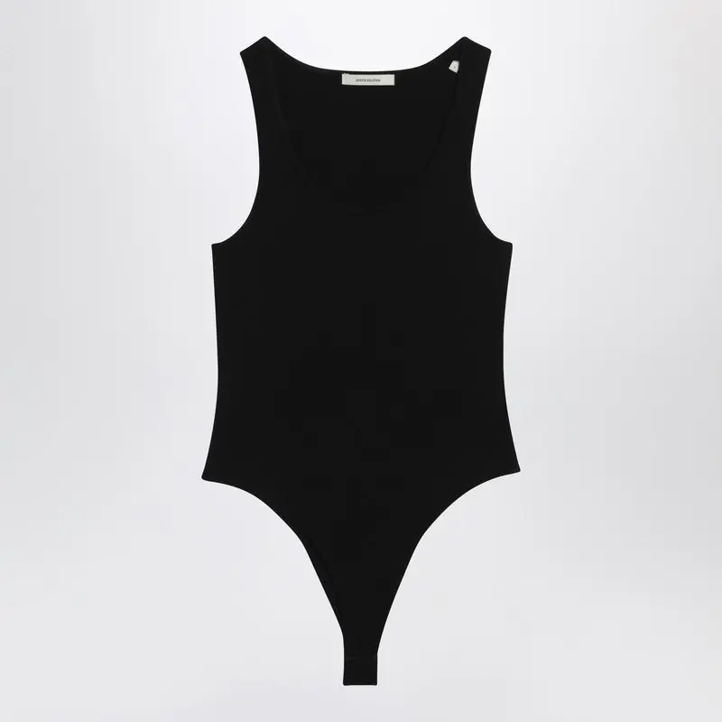 Black Viscose Jersey Bodysuit - Entire Studios