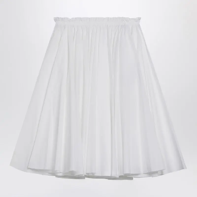 White Cotton Skirt - Ami Paris
