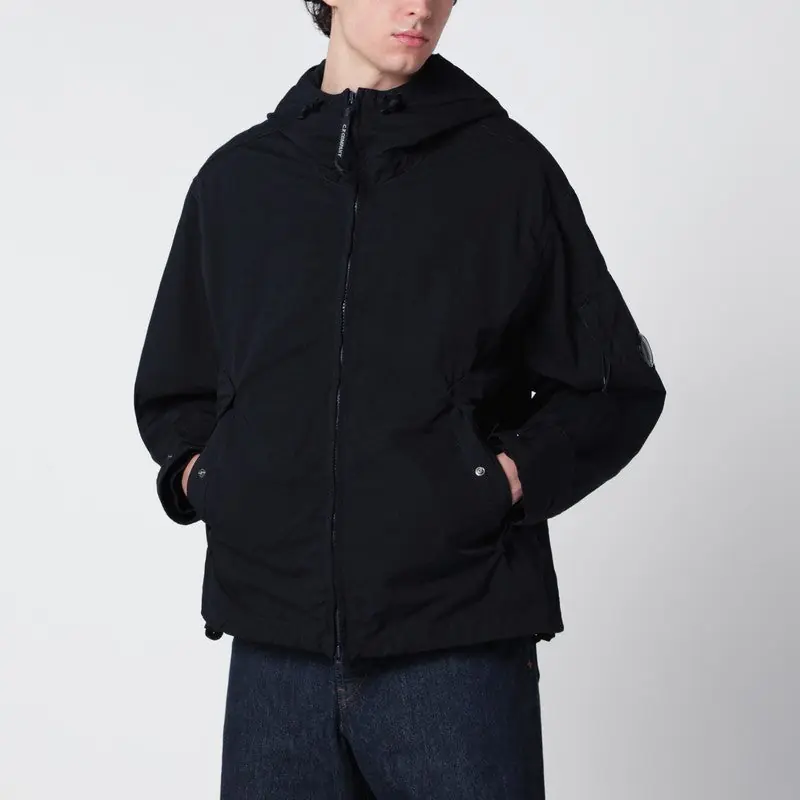 Flatt Nylon Hooded Jacket Total Eclipse - C.P. Company