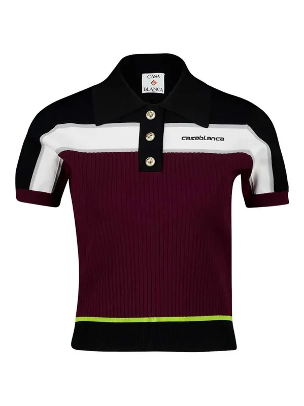 Polo Shirt With Striped Detail - Casablanca