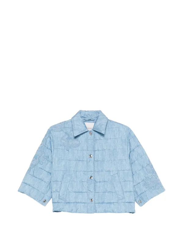 Embroidered Cropped Jacket - Ermanno Firenze