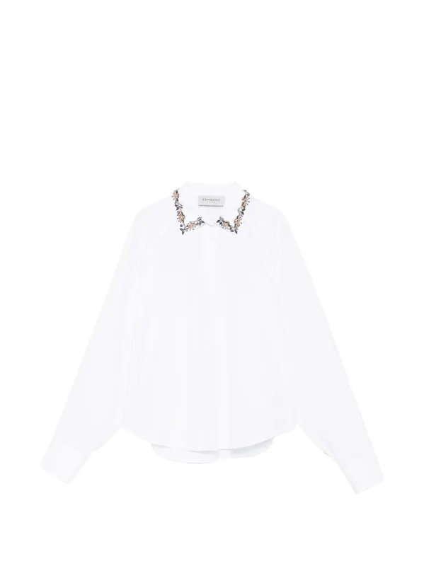 Embroidered Cotton Shirt - Ermanno Firenze