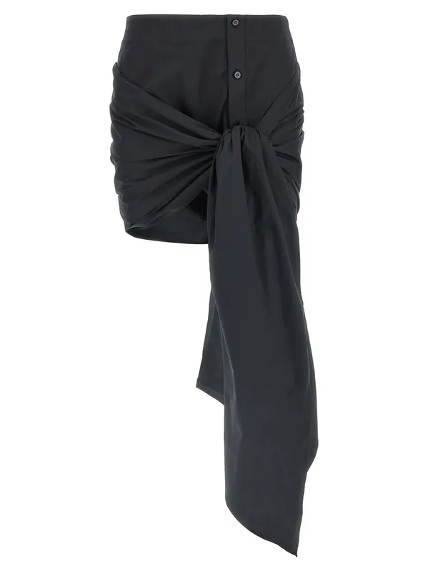 -Bow Skirt Skirts Black