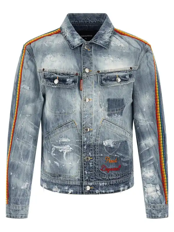 La Jean Puffer Jackets Blue - Dsquared2