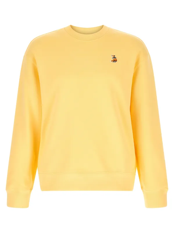 Dreaming Fox Sweatshirt Yellow - Maison Kitsuné