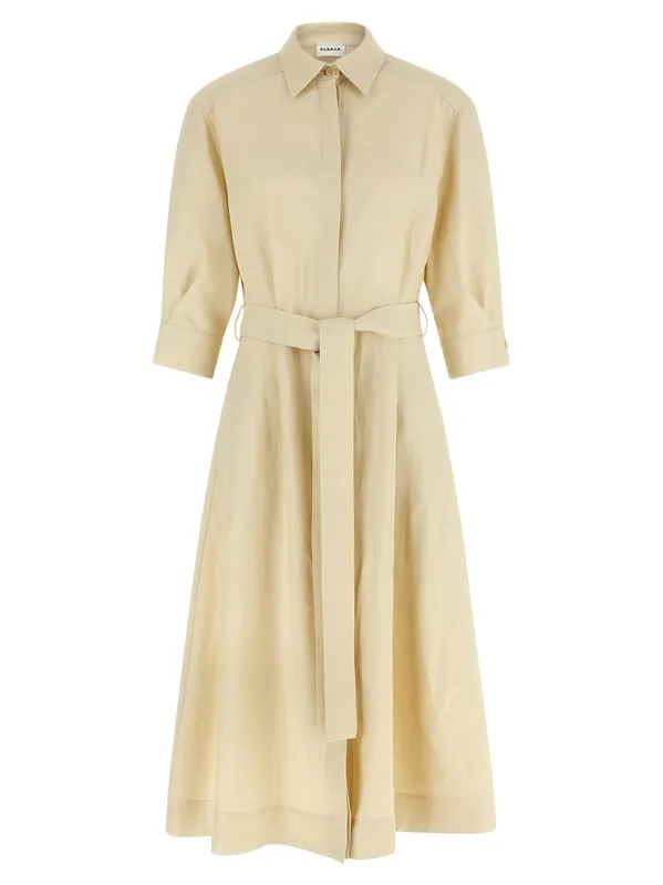 Chemisier Dress Dresses Beige - P.A.R.O.S.H.