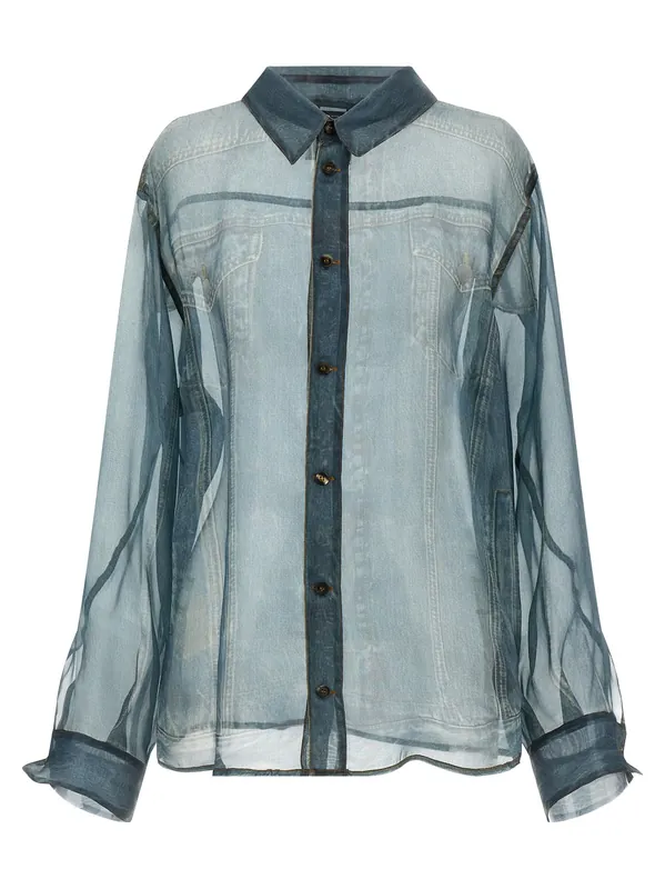 Maya Shirt And Blouse Blue - Haikure