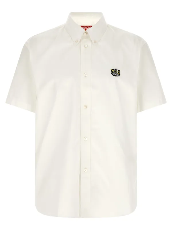 Wild Tiger Crest Shirt And Blouse White - Kenzo