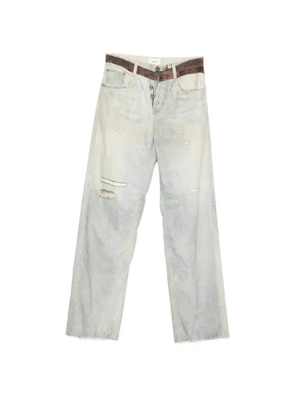 Bonnie Trousers With Printed Belt - Haikure
