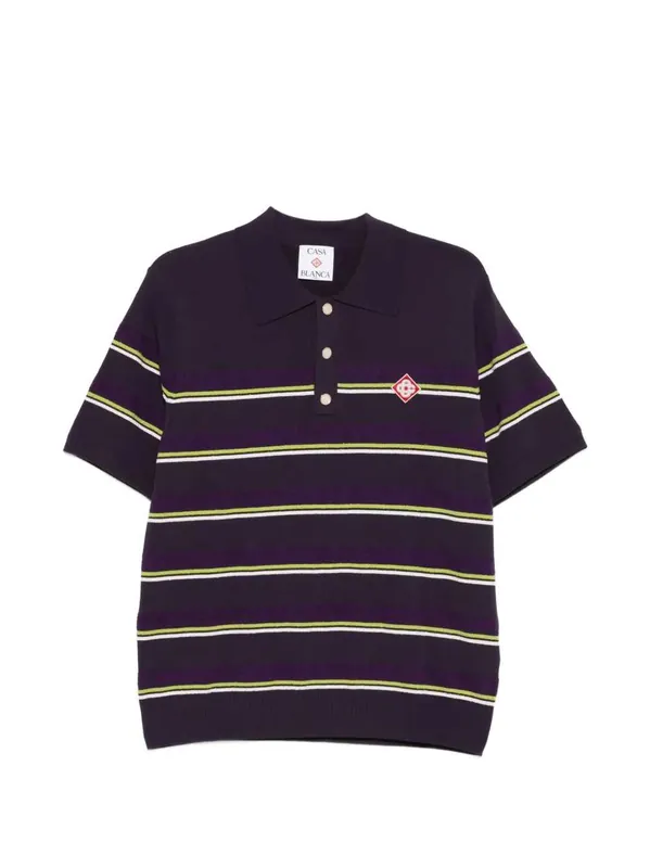 Striped Polo - Casablanca