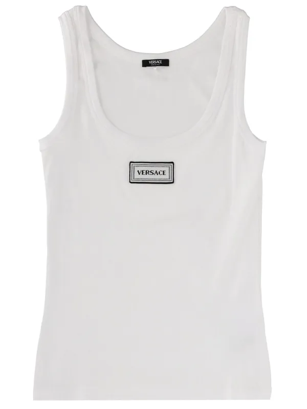 Tank Top With Logo - Versace