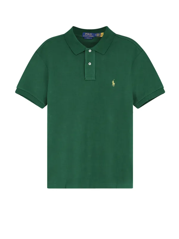Cotton Polo With Front Logo Embroidery - Polo Ralph Lauren
