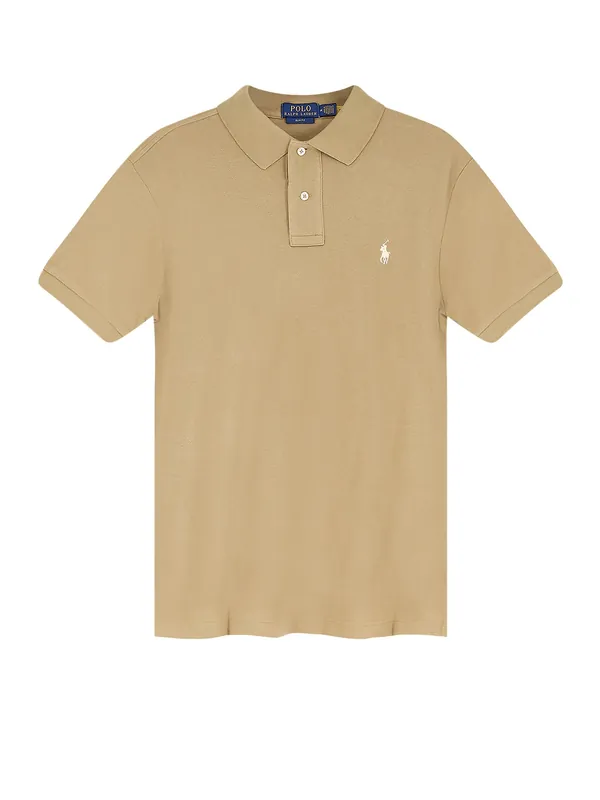 Cotton Polo Shirt With Frontal Logo Embroidery - Polo Ralph Lauren