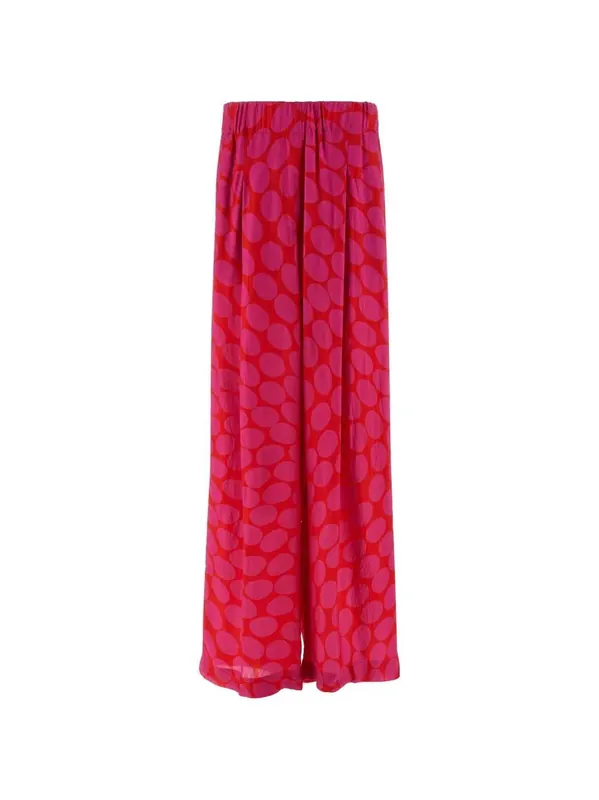 Printed Pleated Trousers - Dries Van Noten
