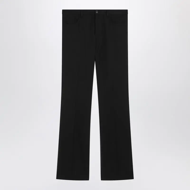 Black Regular Fit Tailored Trousers - Balenciaga