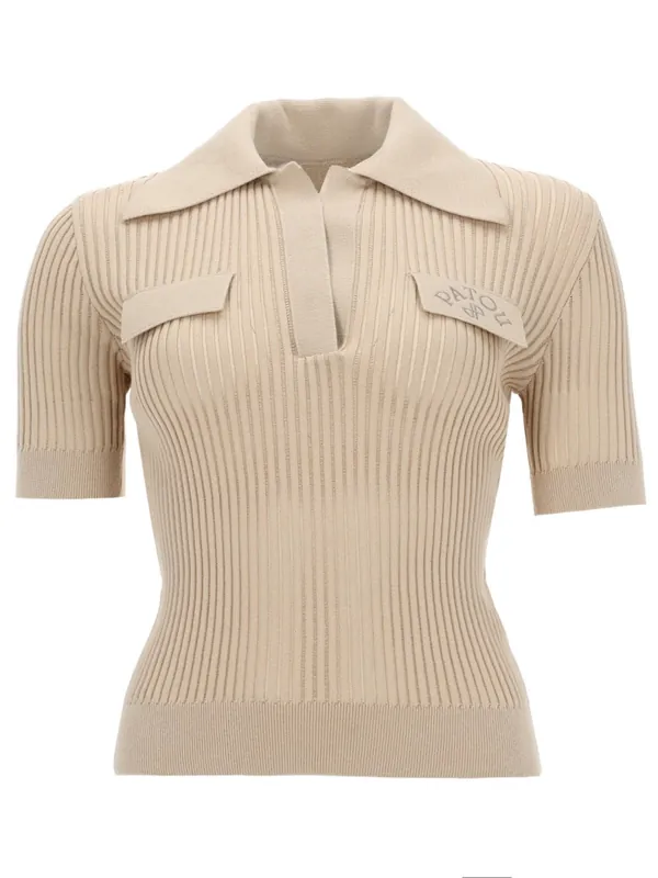 Embroidered Cotton Polo Shirt - Patou