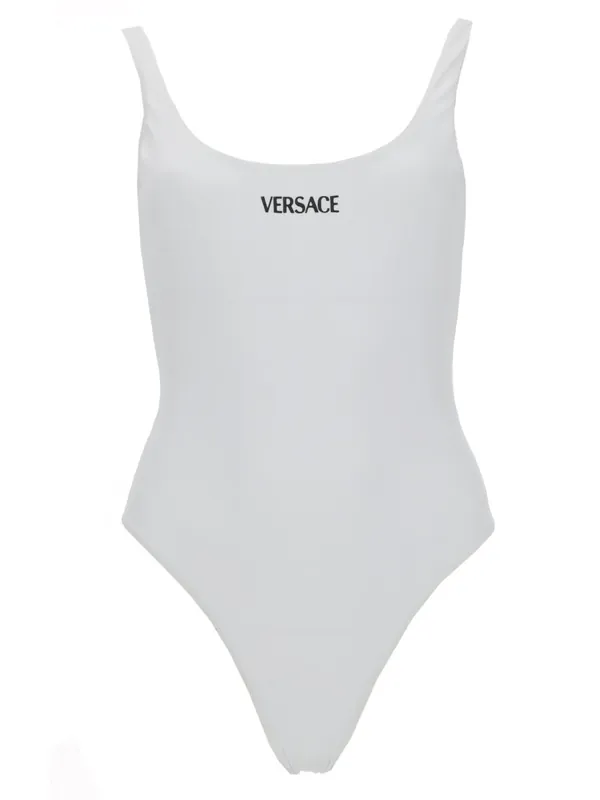 One Piece Swimsuit With Logo - Versace