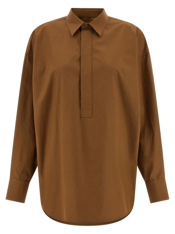 Candela Shirt And Blouse Brown - Armarium