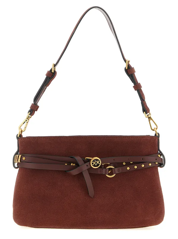 Belt Mini Shoulder Bags Bordeaux - Pinko