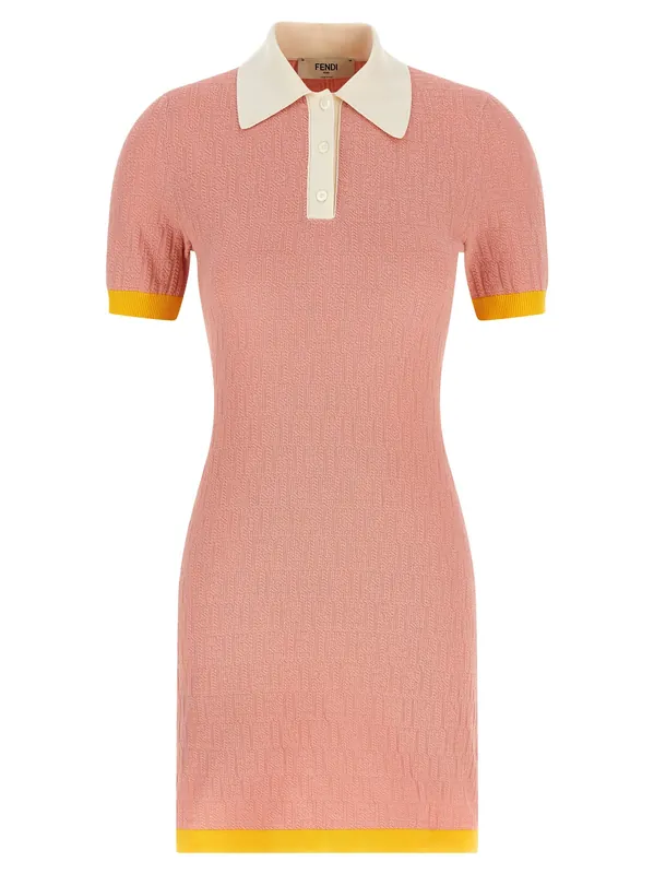 Color-Block Dress Dresses Pink